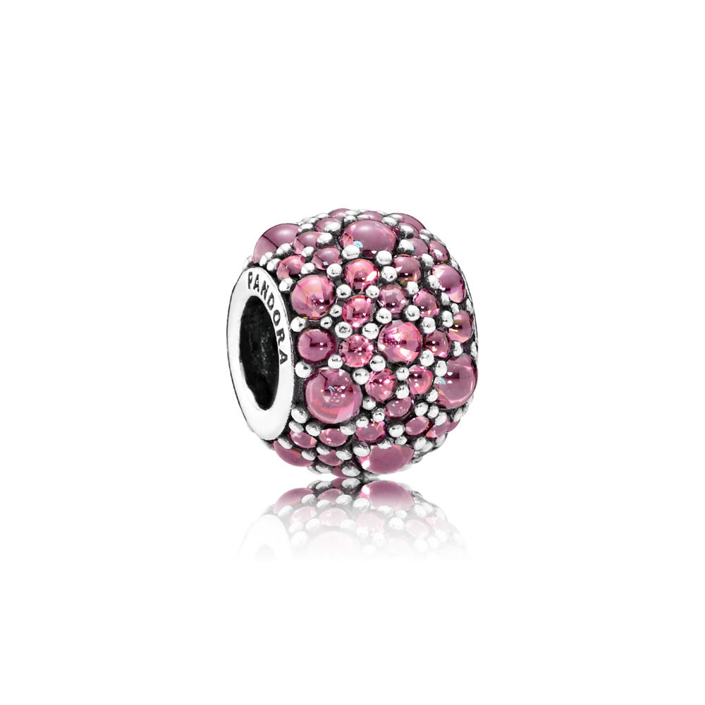 PANDORA Honeysuckle Pink Shimmering Droplets Bedel - 791755HCZ