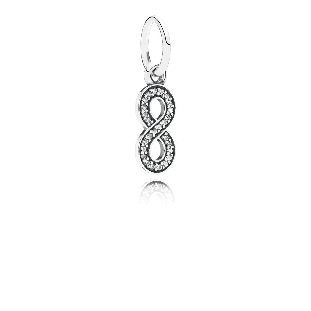 PANDORA Infinity Silver Dangle With Cubic Zirconia - 791351CZ