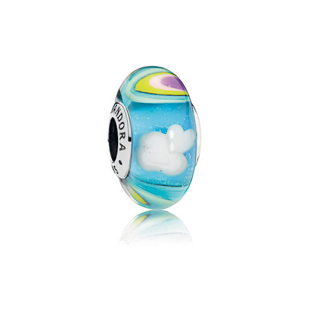 PANDORA Iridescent Rainbow Glass Bedel 797013