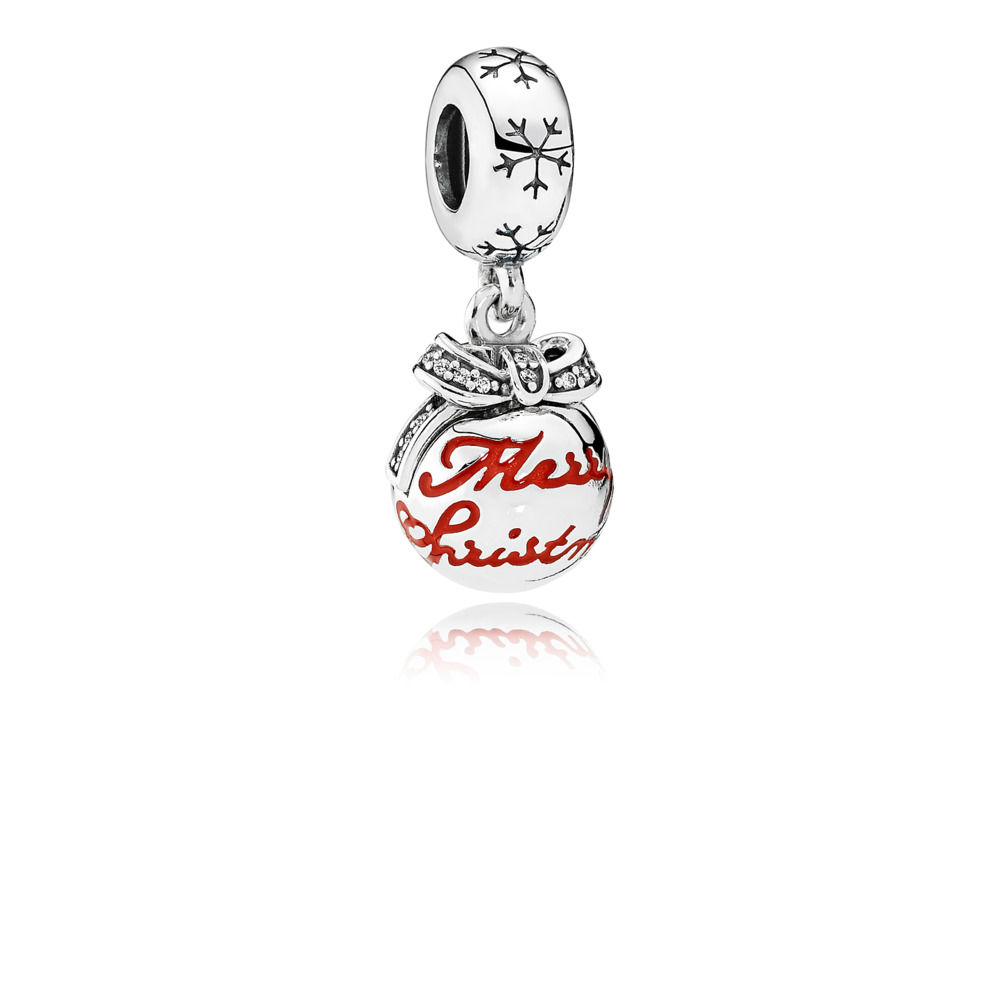 PANDORA Merry Christmas Bauble Pendant Bedel - 792008CZ