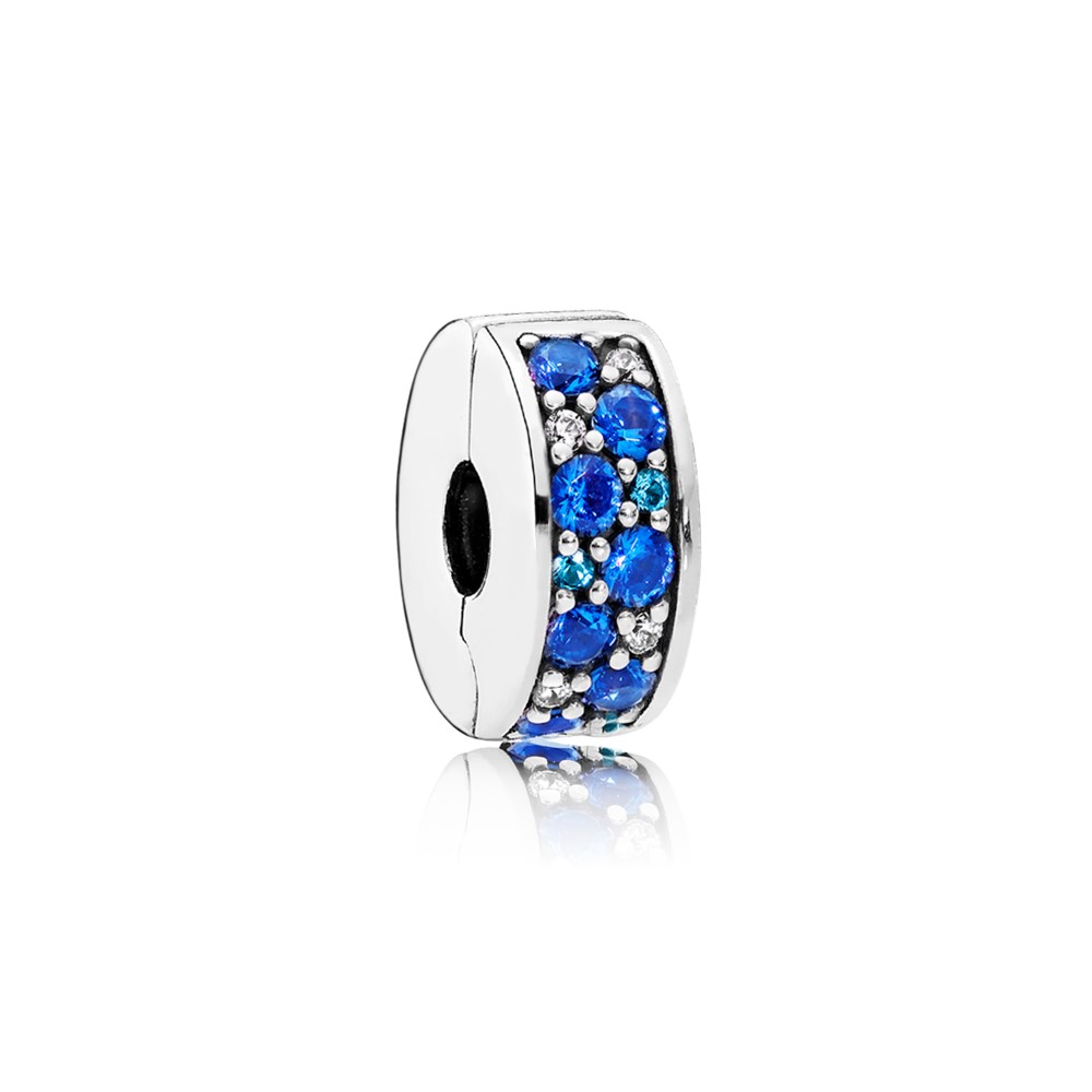 PANDORA Mozaïek Blauwe Clip 791817NSBMX