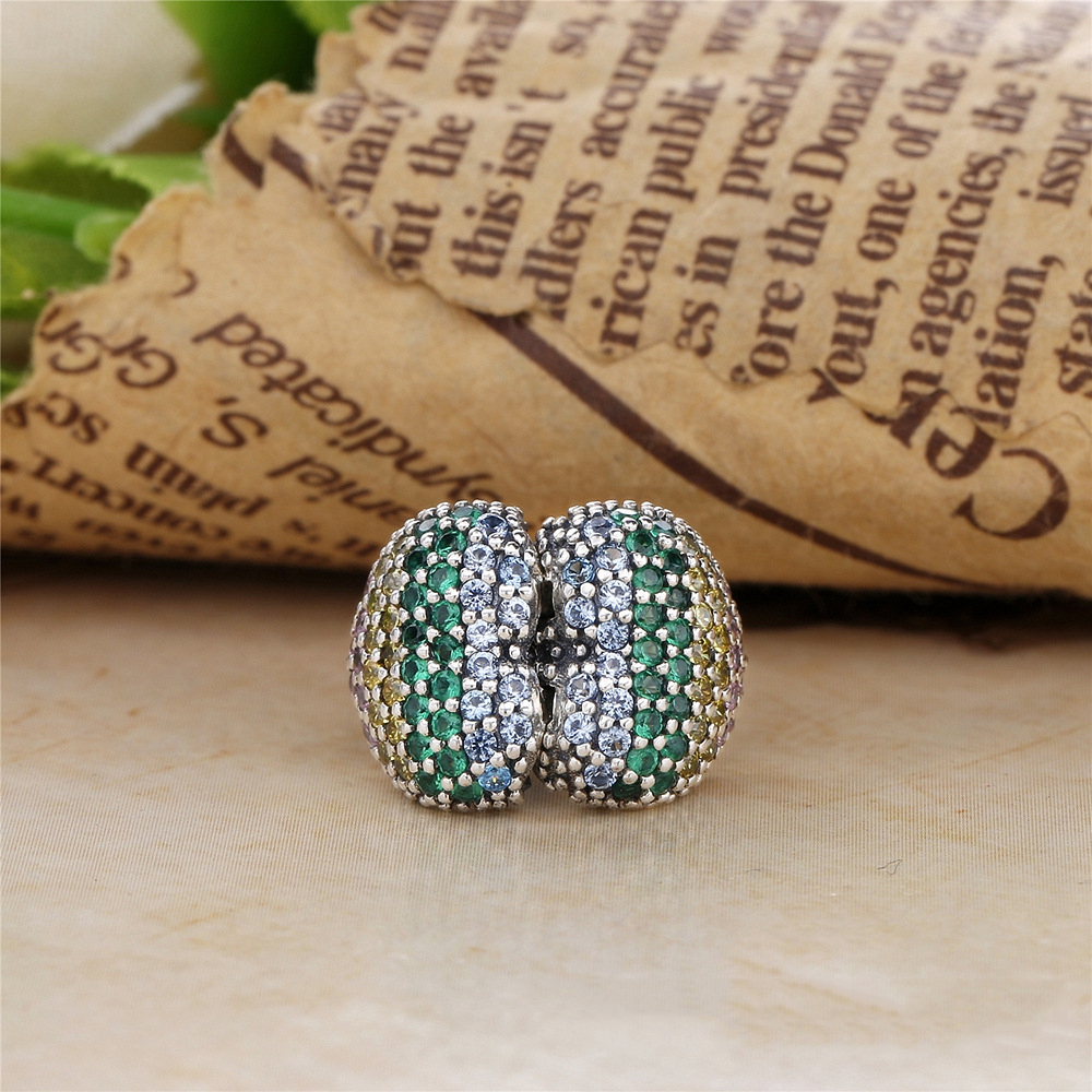 PANDORA Multi-Colour Pavé Open My Heart Bedel