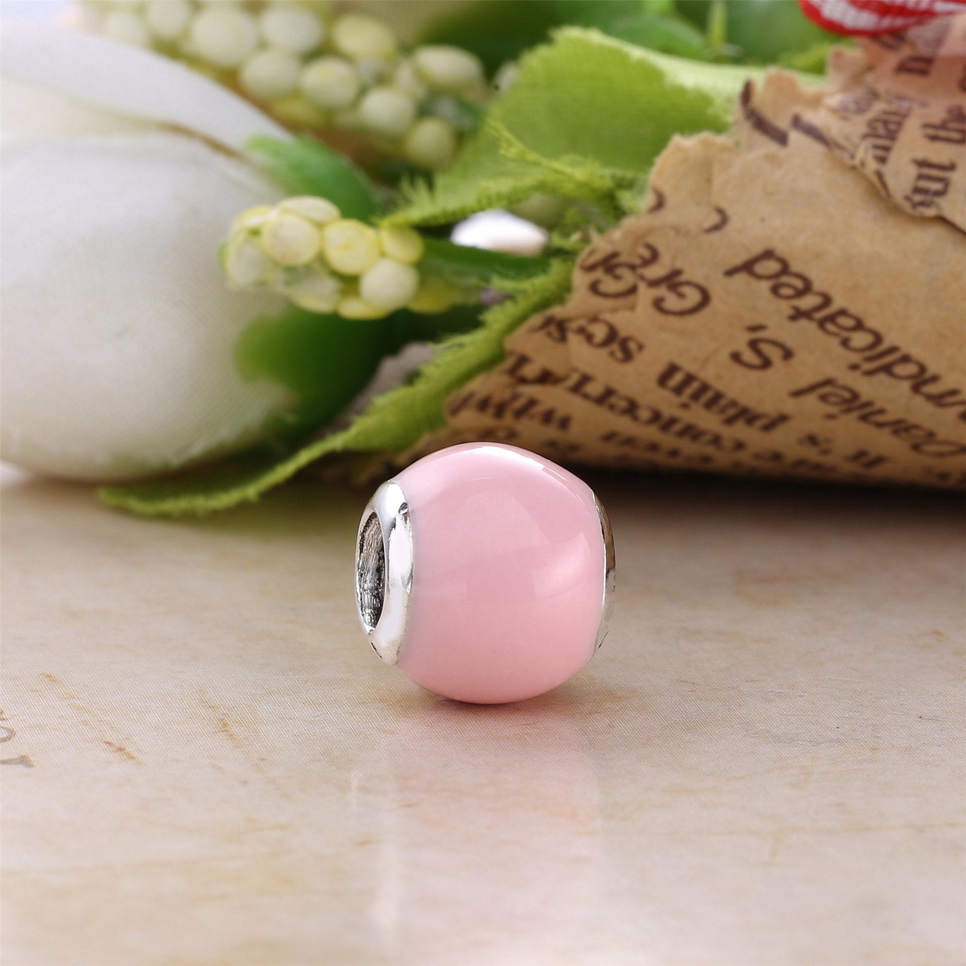 PANDORA Opalescent Pink Geometric Facets Bedel - 791722Nop