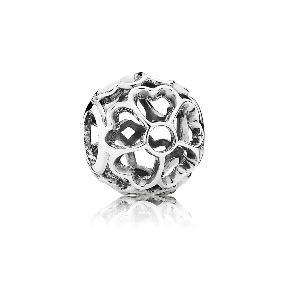 PANDORA Openwork Primrose Silver Bedel - 791489