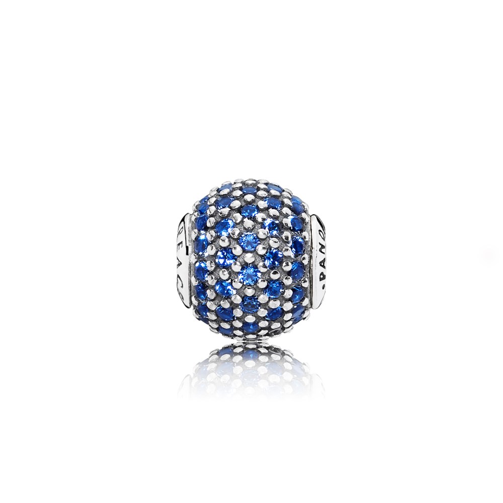 PANDORA Peace Essence Collection Bedel In Silver With Blue Crystal - 796060Ncb