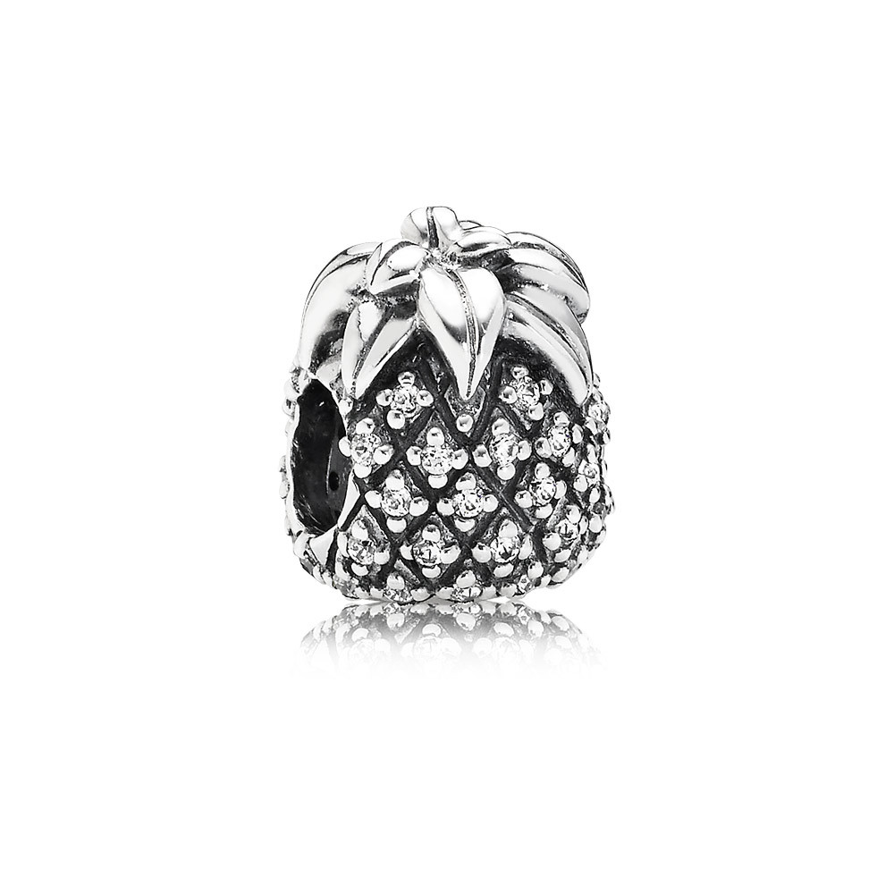 PANDORA Pineapple Silver Bedel With Cubic Zirconia - 791293CZ