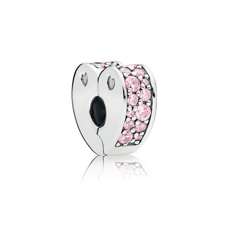 PANDORA Pink Arcs Of Love Clip 797020PCZ