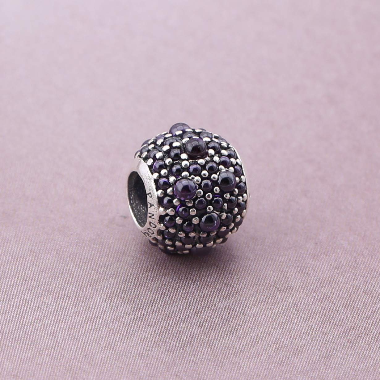 PANDORA Purple Shimmering Droplets Bedel - 791755Cfp