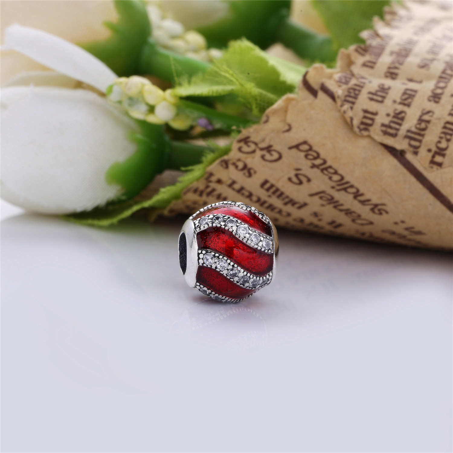 PANDORA Red Adornment Bedel - 791991En07