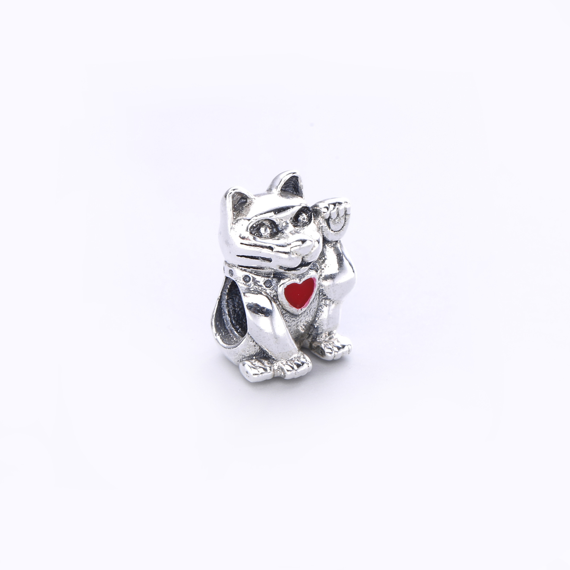 PANDORA Red Waving Cat Bedel - 790989En05