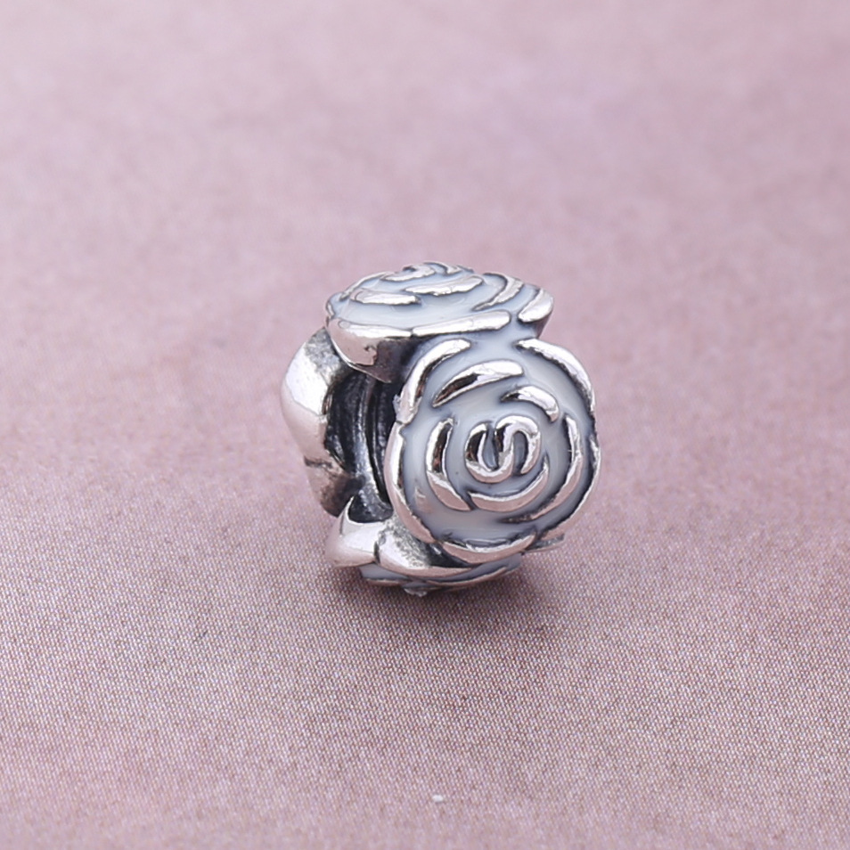 PANDORA Roses Silver Bedel With Pink Enamel - 791291En40