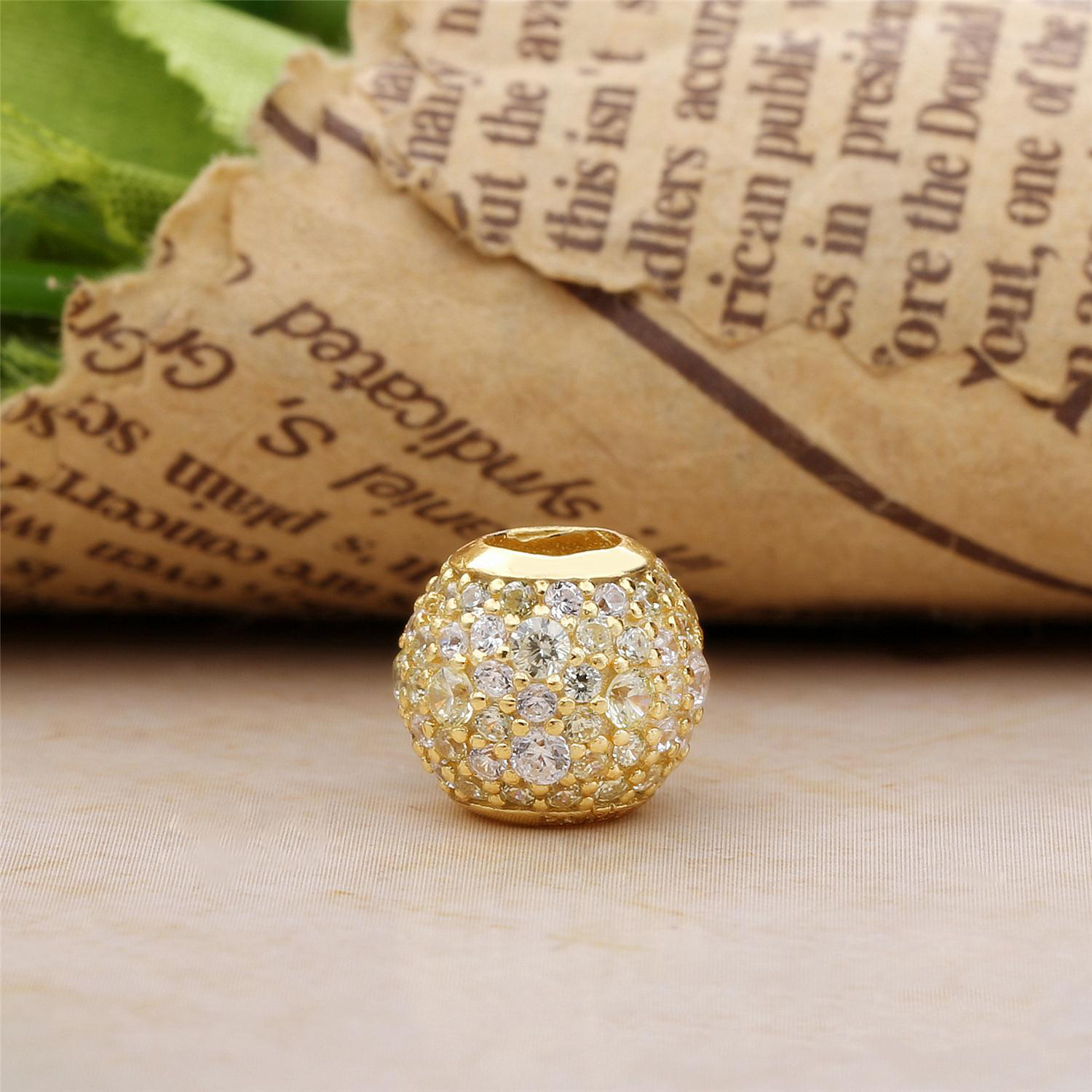 Pandora Shine Golden Mix Pavé Ball Bedel 767052CSY