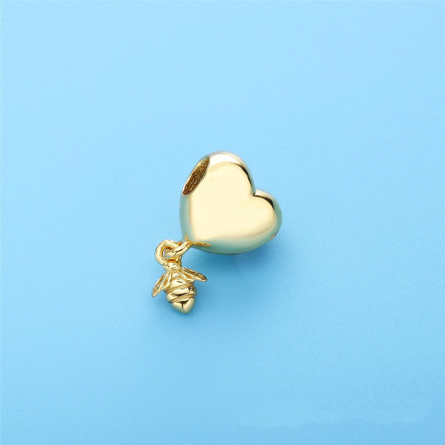 Pandora Shine Heart & Bee Bedel 767022