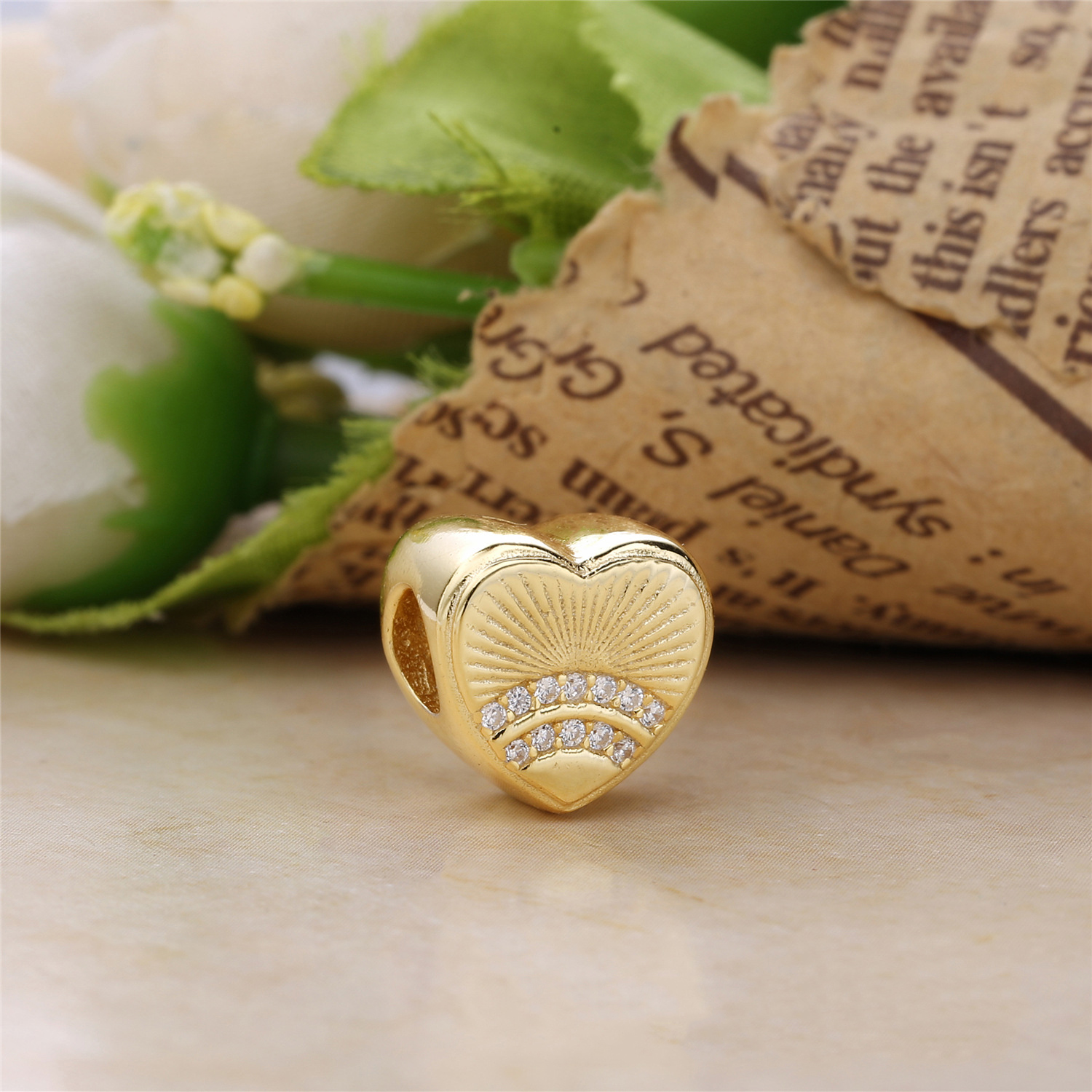 Pandora Shine Sunshine Heart Bedel Px00330-1