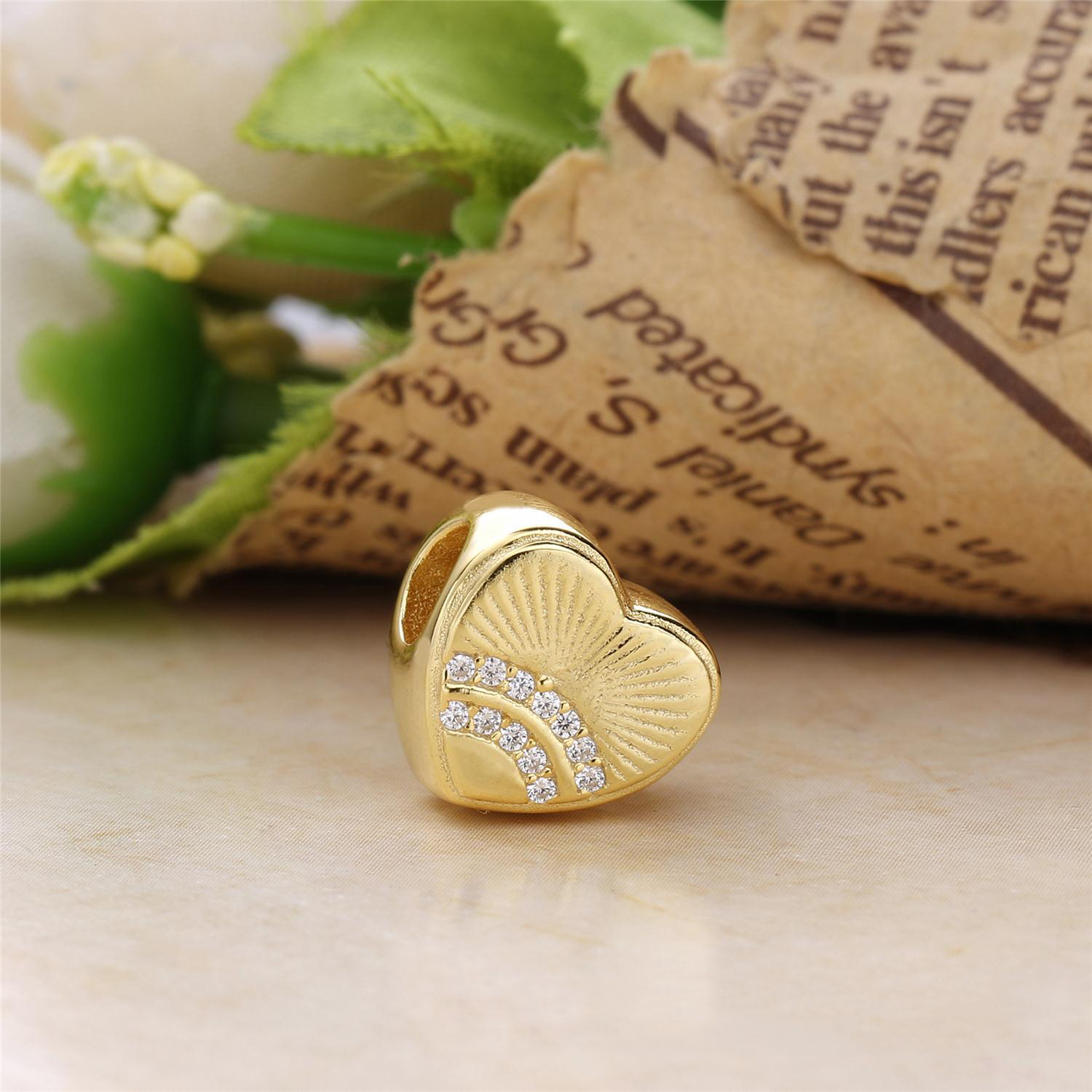 Pandora Shine Sunshine Heart Bedel Px00330-1