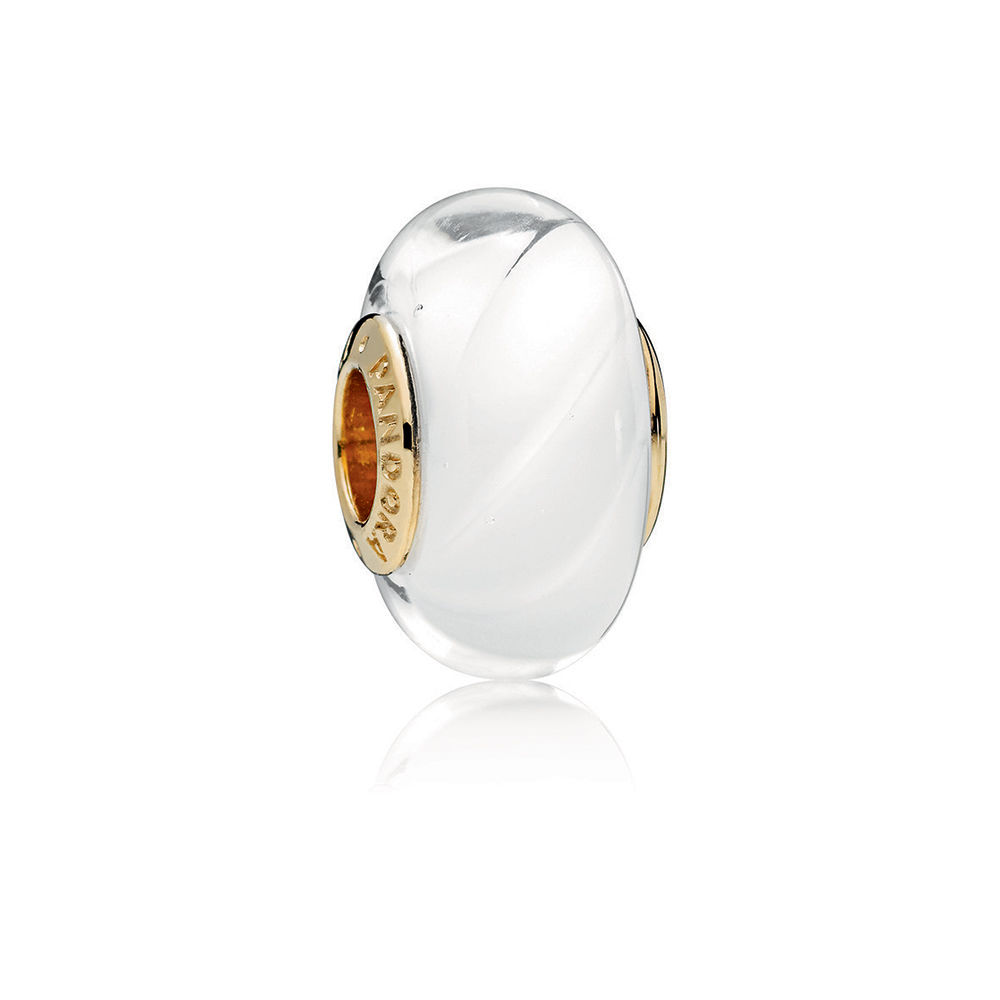 Pandora Shine White Waves Glass Bedel 767160