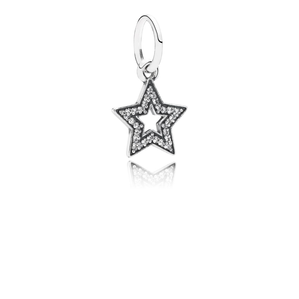 PANDORA Star Silver Dangle With Cubic Zirconia - 791348CZ