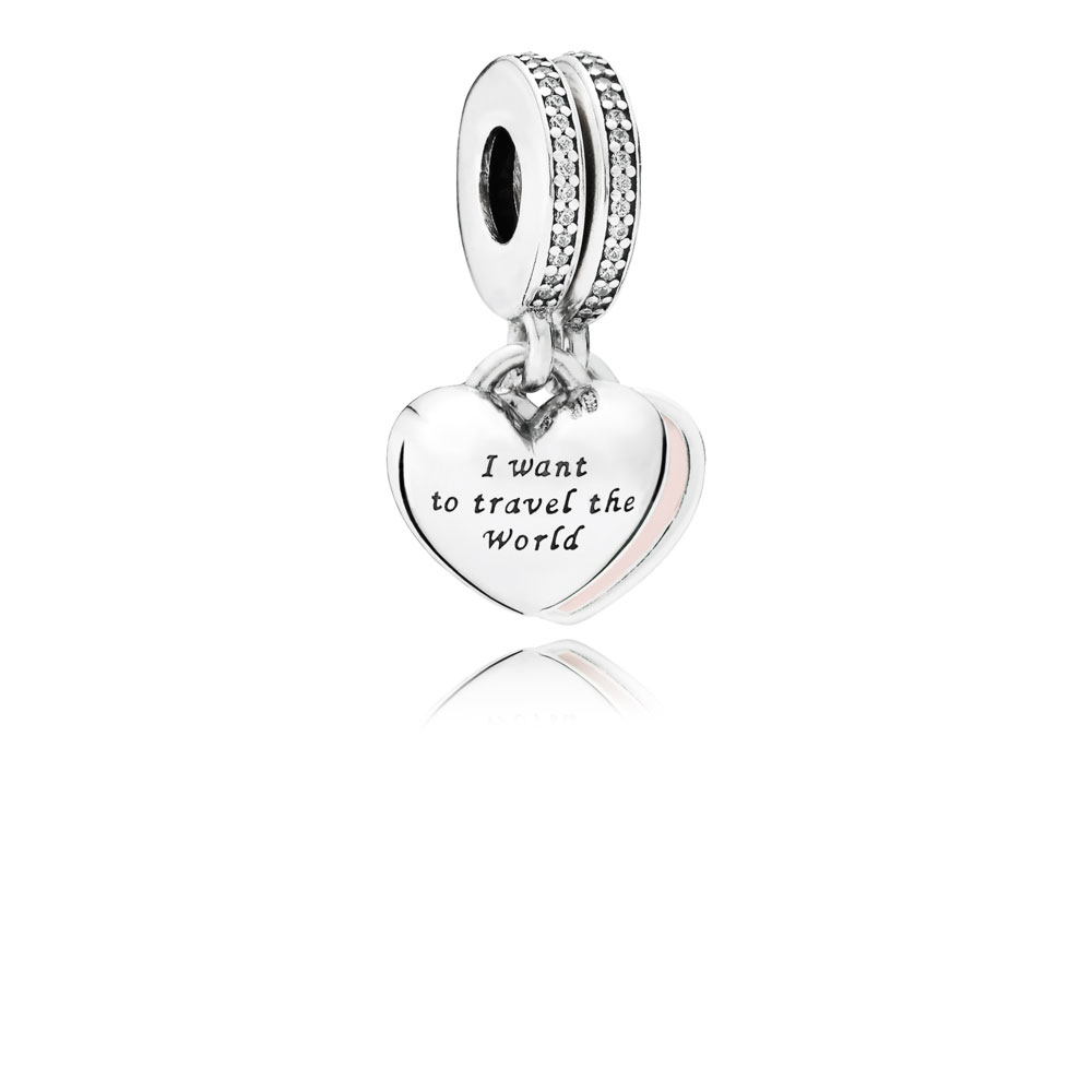 PANDORA Travel Together Forever Pendant Bedel - 791717CZ