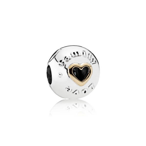 Pandora Zilver En 14K Goud Familie Liefde Clip 792110