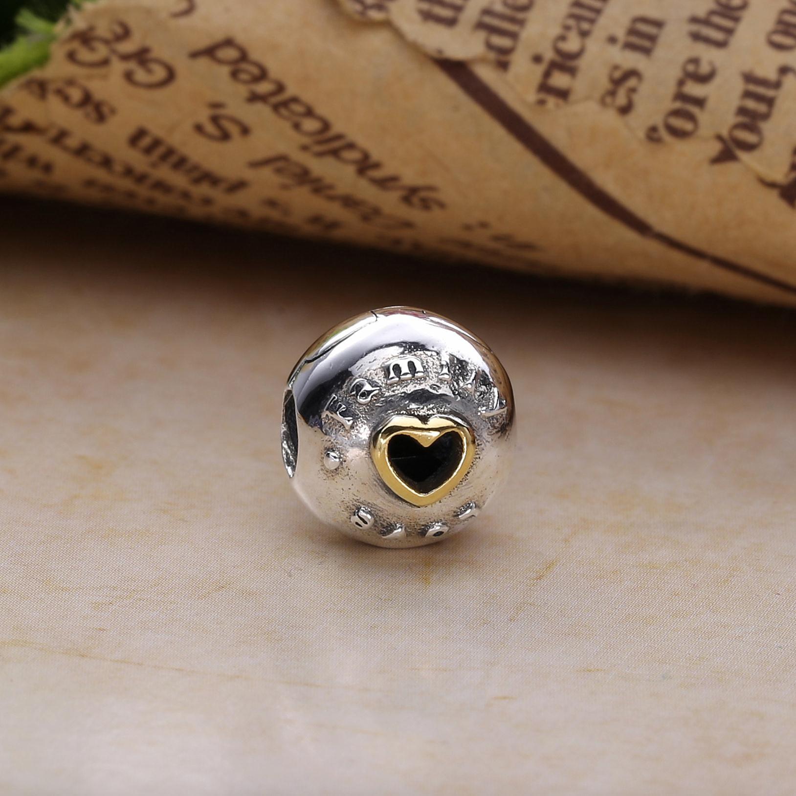 Pandora Zilver En 14K Goud Familie Liefde Clip 792110