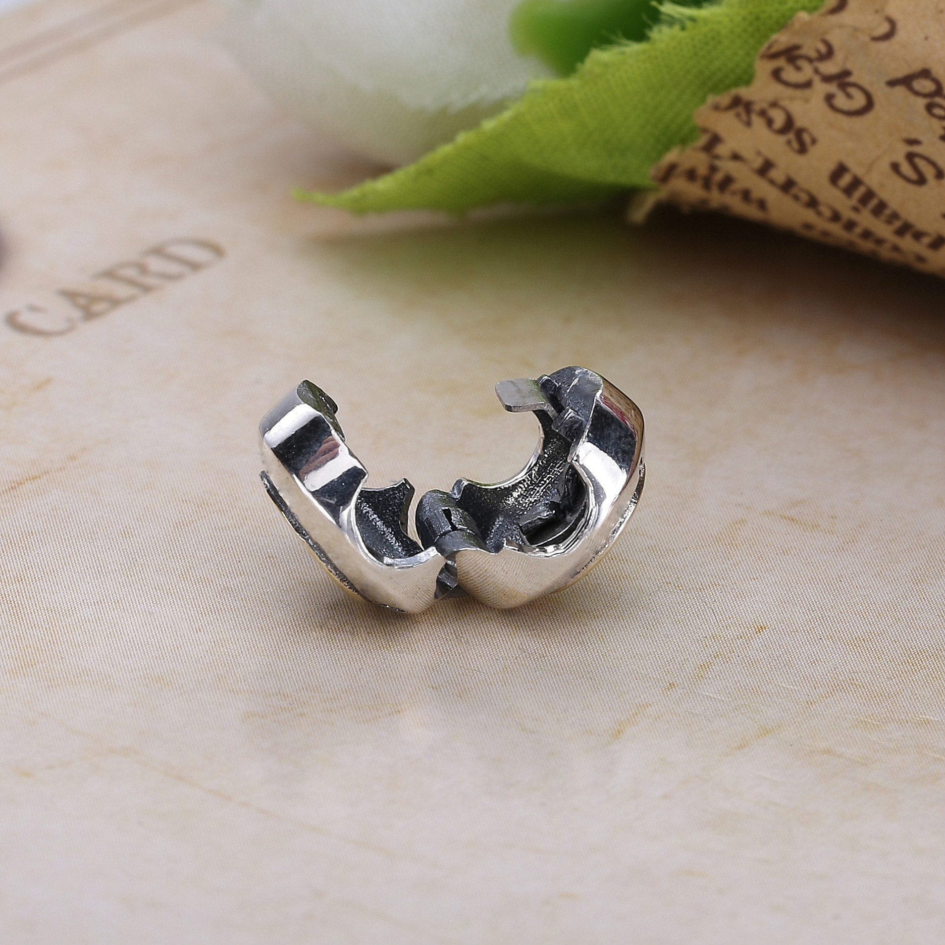 Pandora Zilver En 14K Goud Handtekening Clip 796229CZ