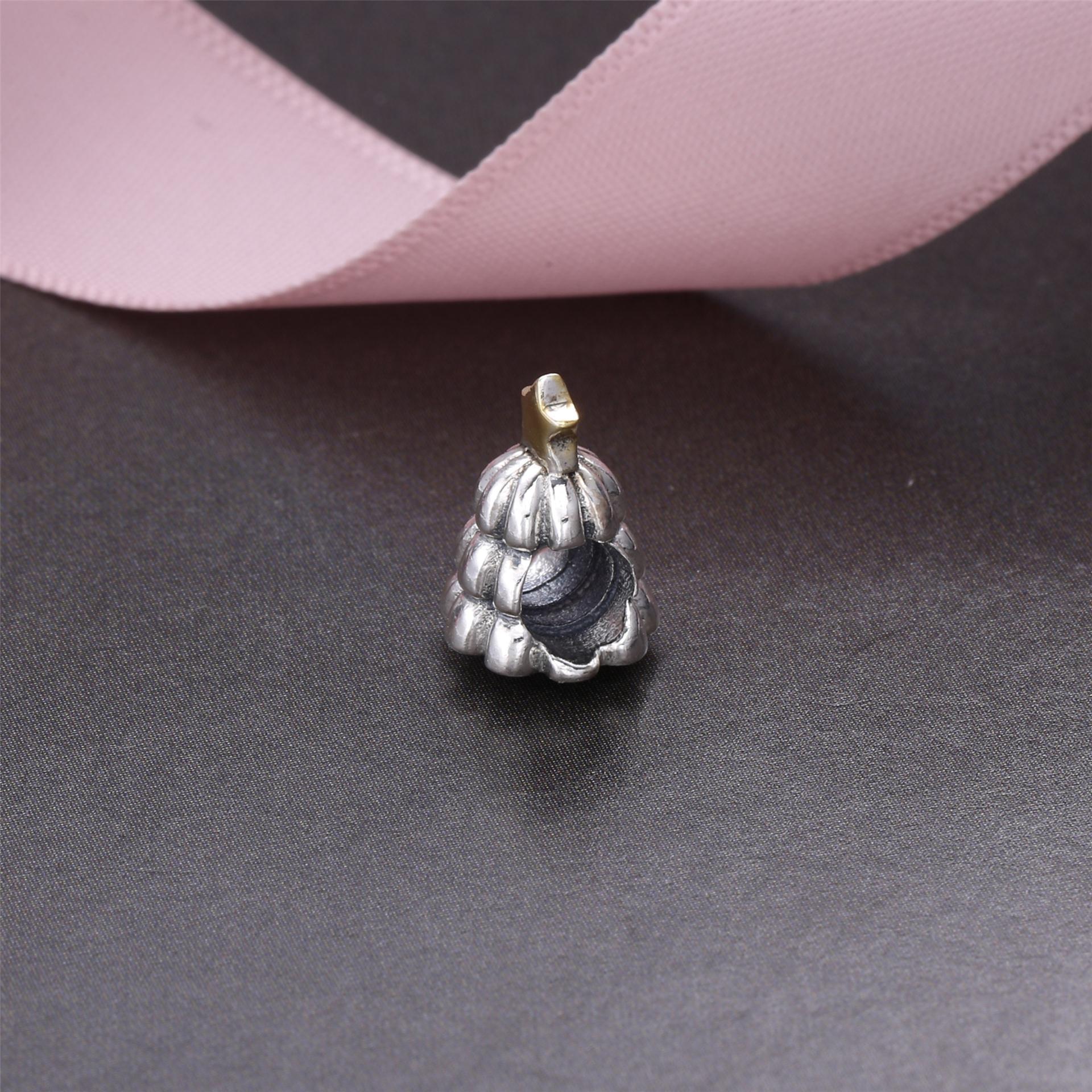 Pandora Zilver En 14K Goud Kerstboom Bedel 790365