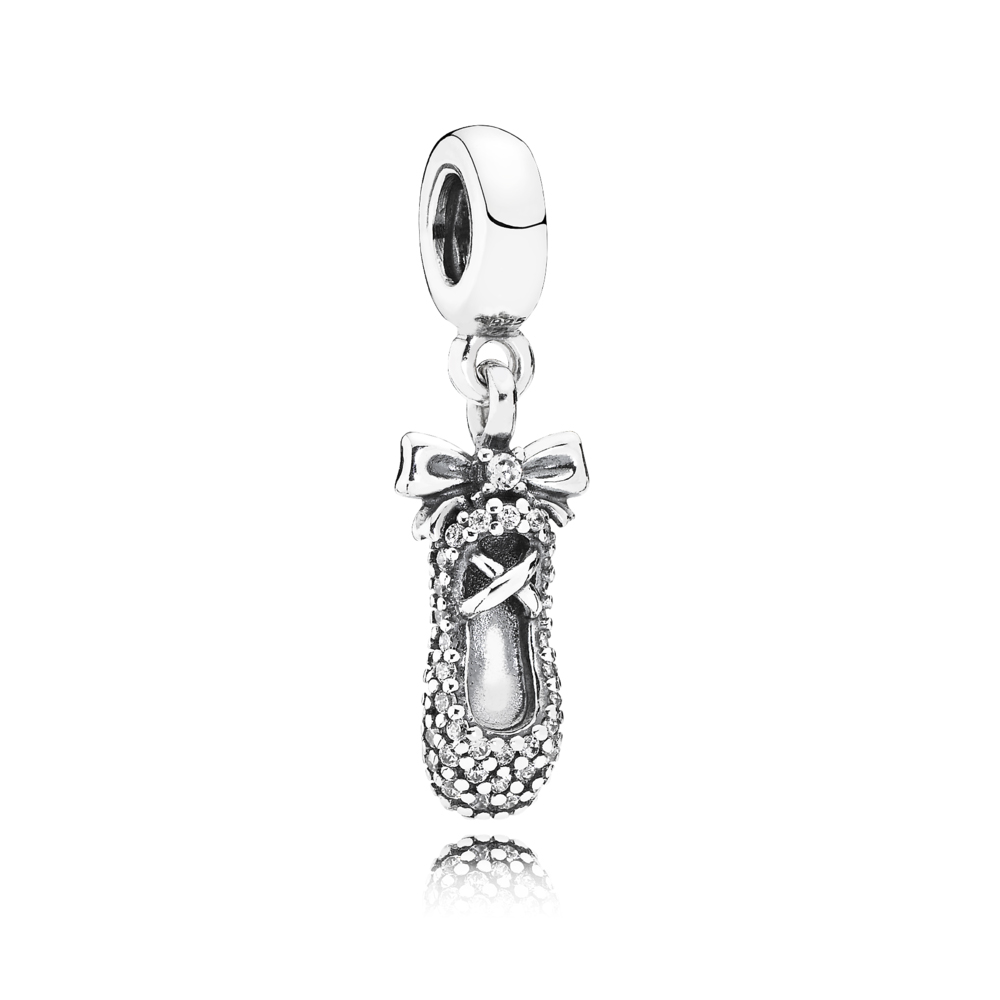 Pandora Zilveren Ballet Slipper Hangende Bedel 791506CZ