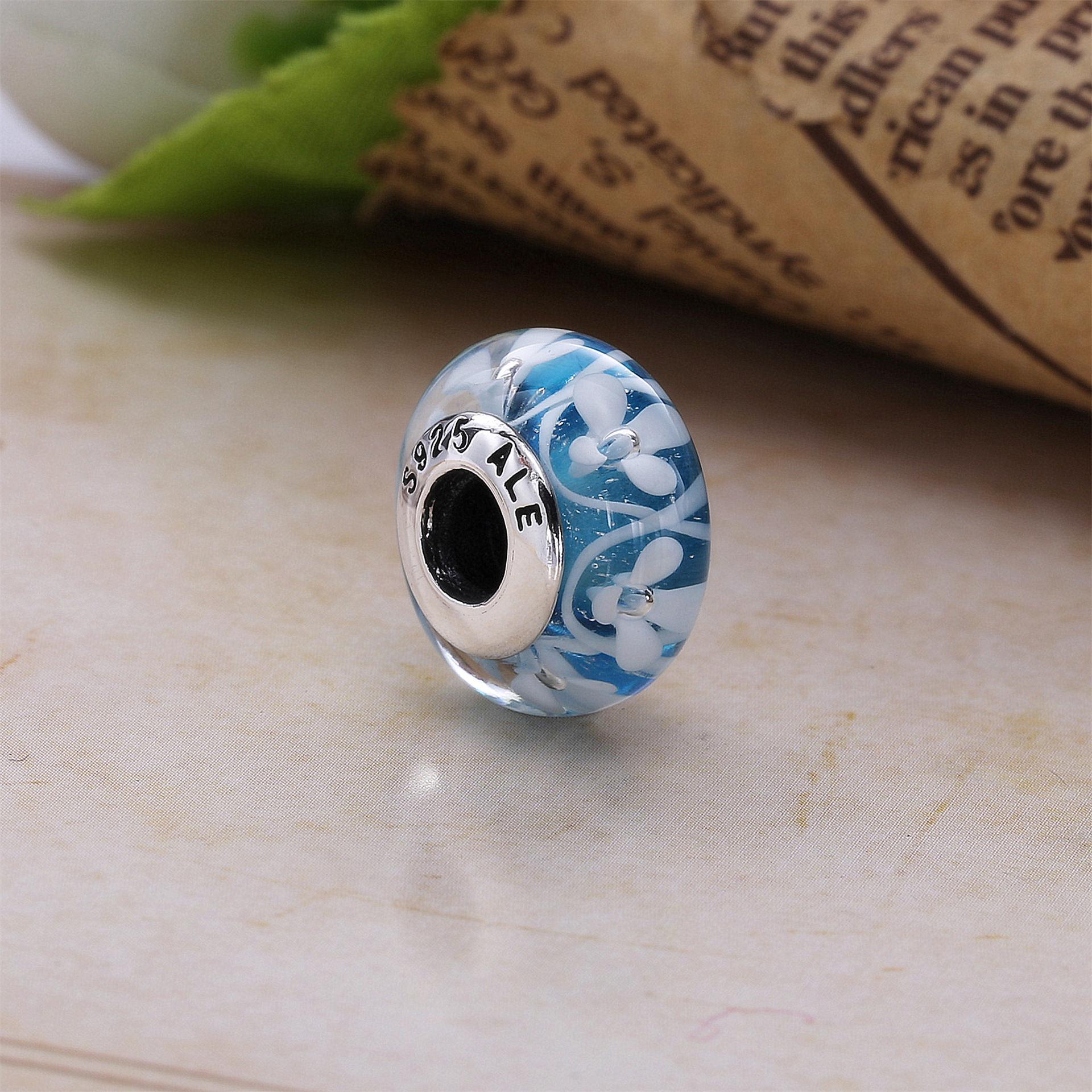 Pandora Zilveren Blue Bloom Bedel 791666