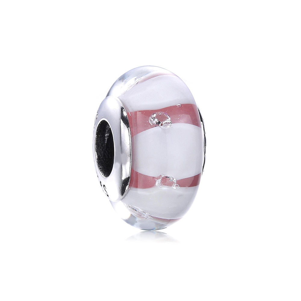 Pandora Zilveren Bruin Murano Glas Bedel Pl00058-2