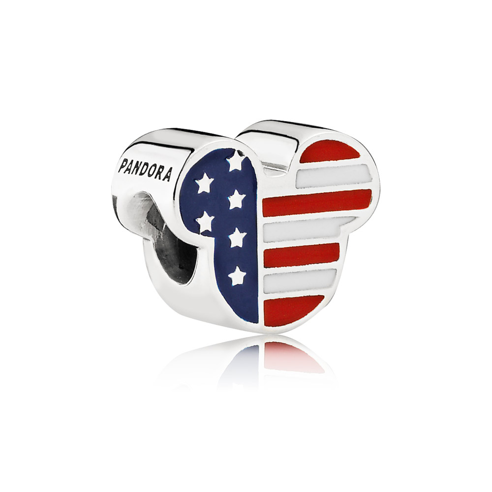 Pandora Zilveren Disney, Mickey Americana Bedel 791585ENMX