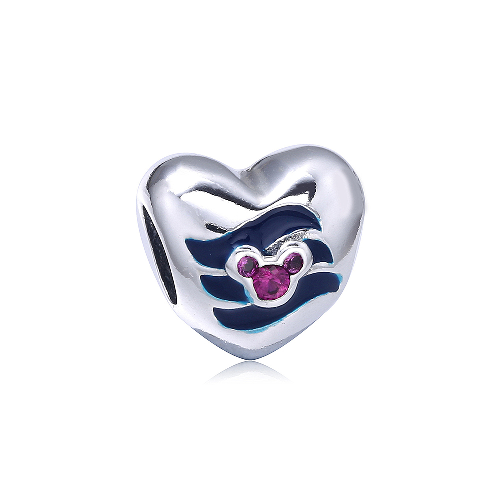 Pandora Zilveren Disney, Mickey Heart Bedel Pd0069-1