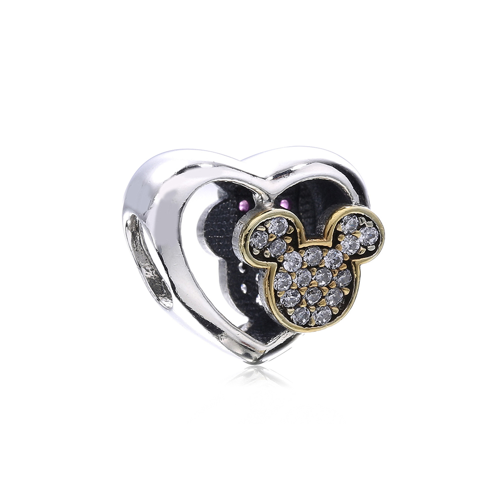 Pandora Zilveren Disney, Mickey & Minnie Bedel Px00295-1