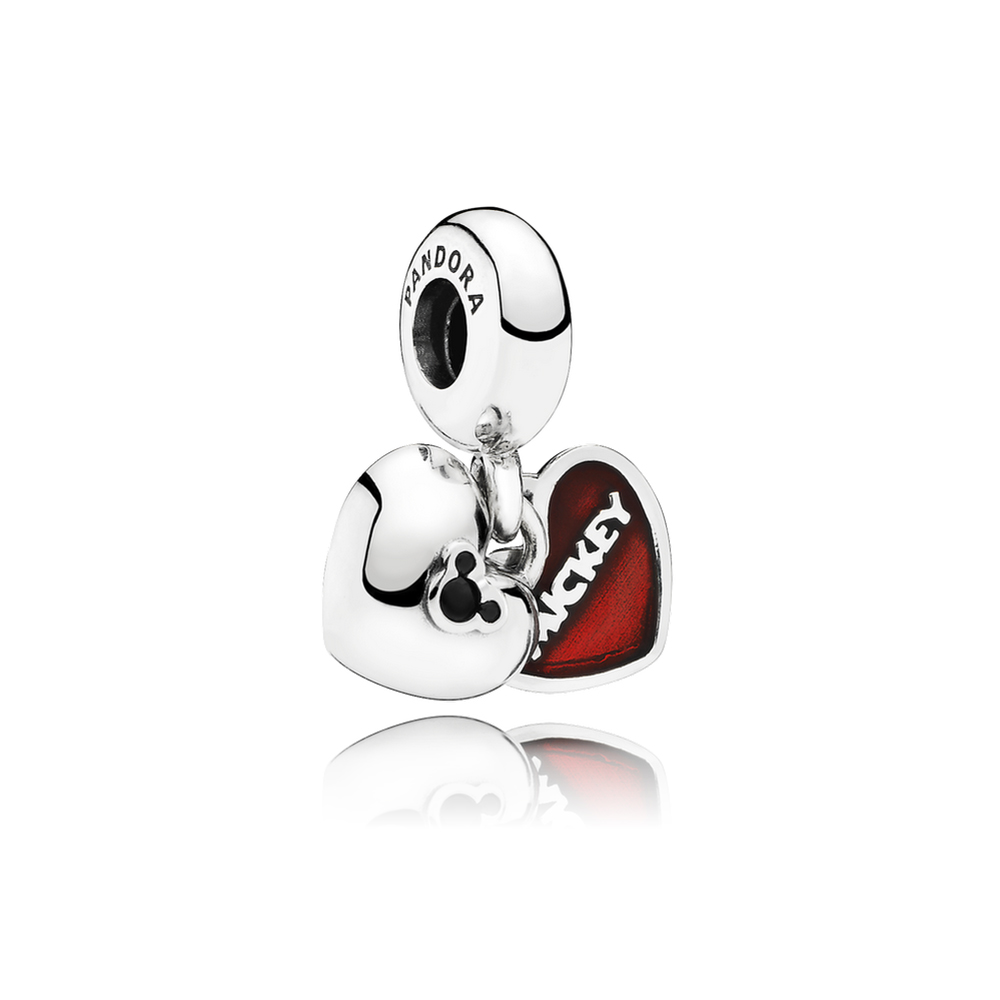 Pandora Zilveren Disney, Mickey & Minnie Hangende Bedel 791441Nck