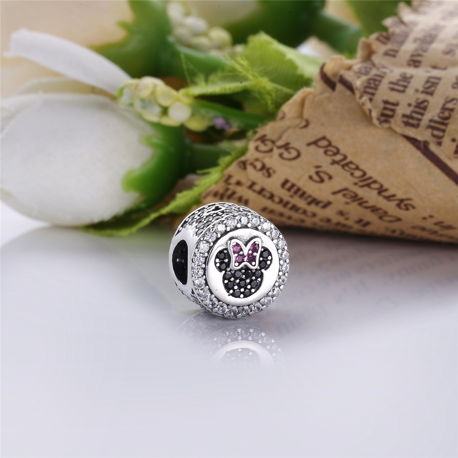 Pandora Zilveren Disney, Mickey & Minnie Sprankelende Pictogrammen Bedel 791958Nck