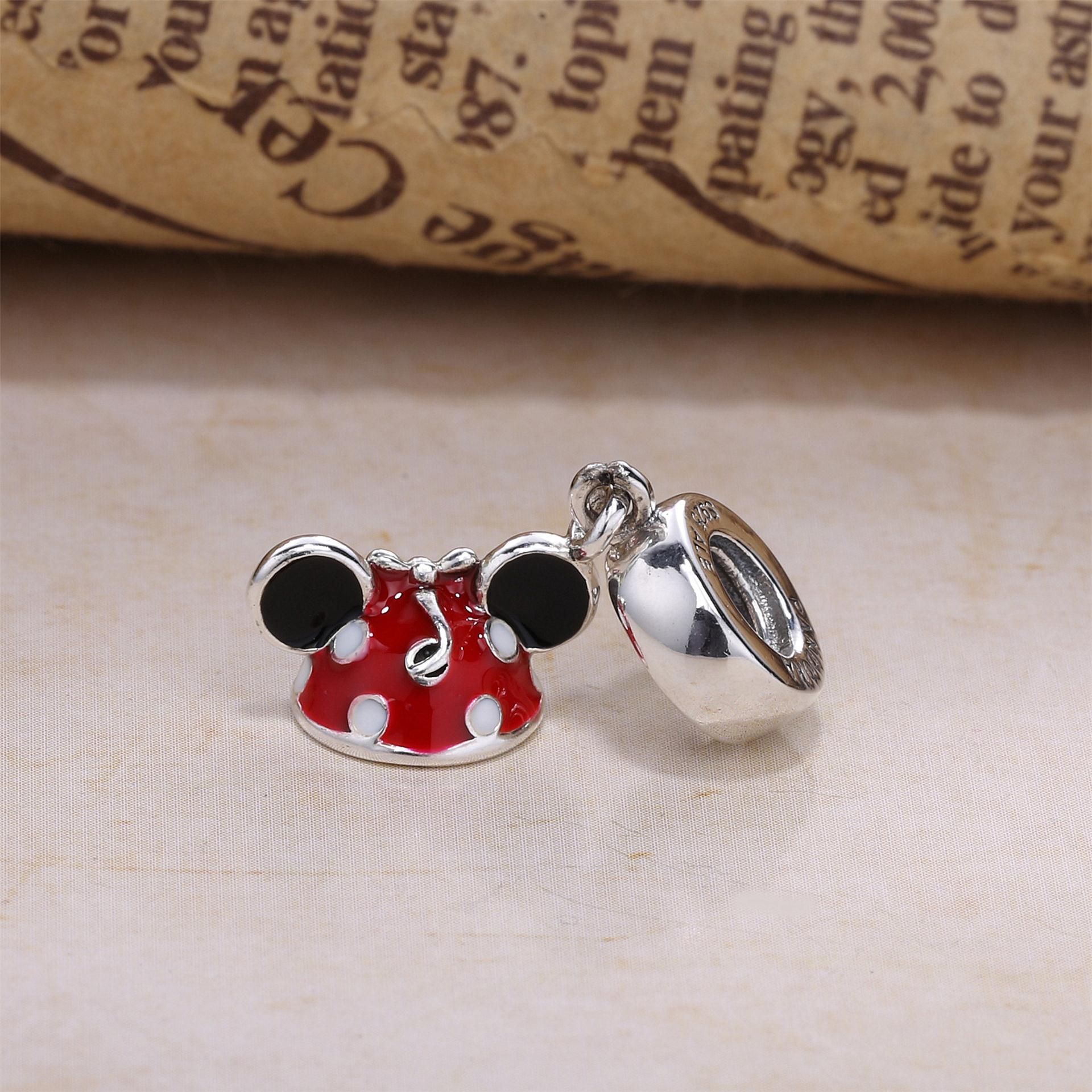 Pandora Zilveren Disney, Minnie Ear Hat Hangende Bedel 792122ENMX