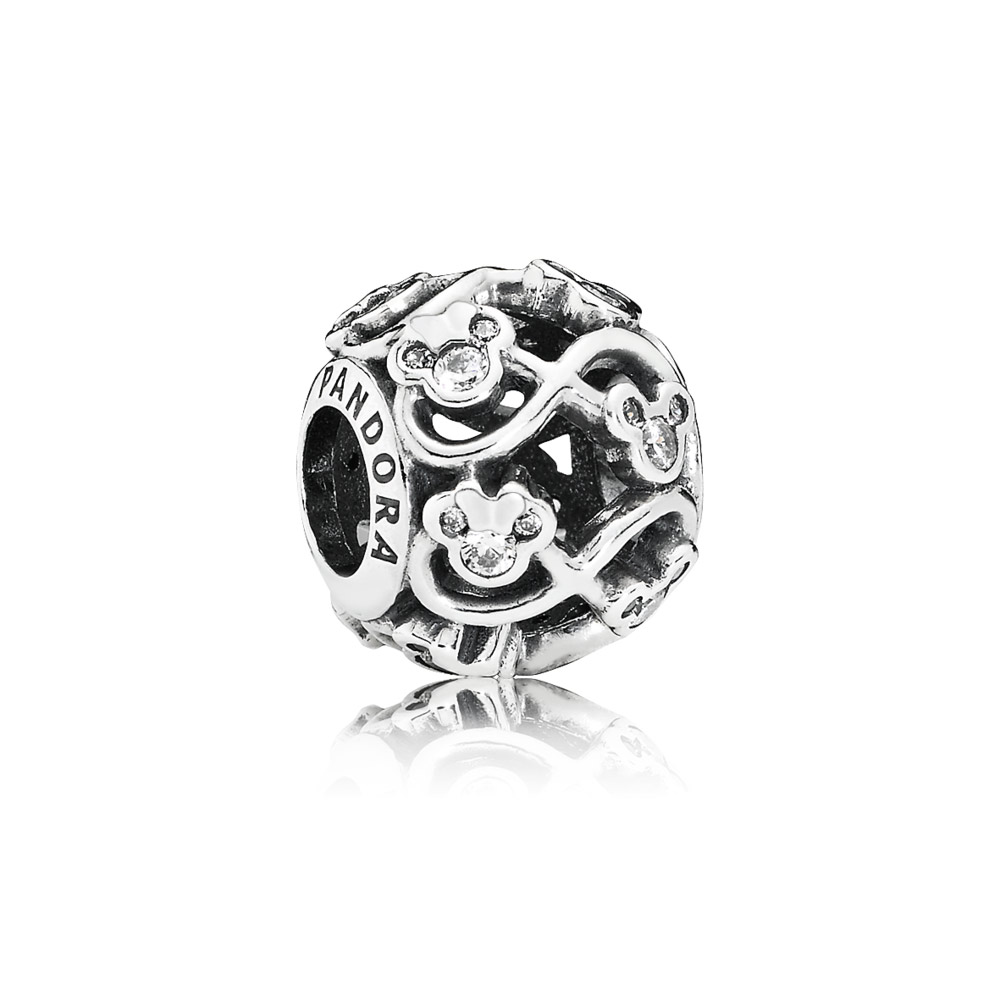 Pandora Zilveren Disney, Minnie & Mickey Infinity Bedel 791462CZ