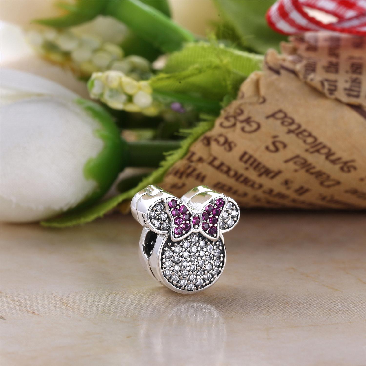 Pandora Zilveren Disney, Minnie Mouse Ears Bedel 7501055891078P