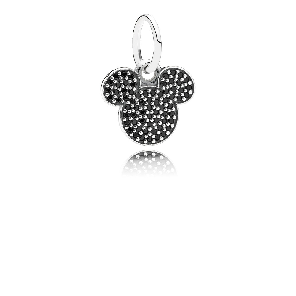 Pandora Zilveren Disney, Sprankelend Mickey-Pictogram Hangende Bedel 791446Nck