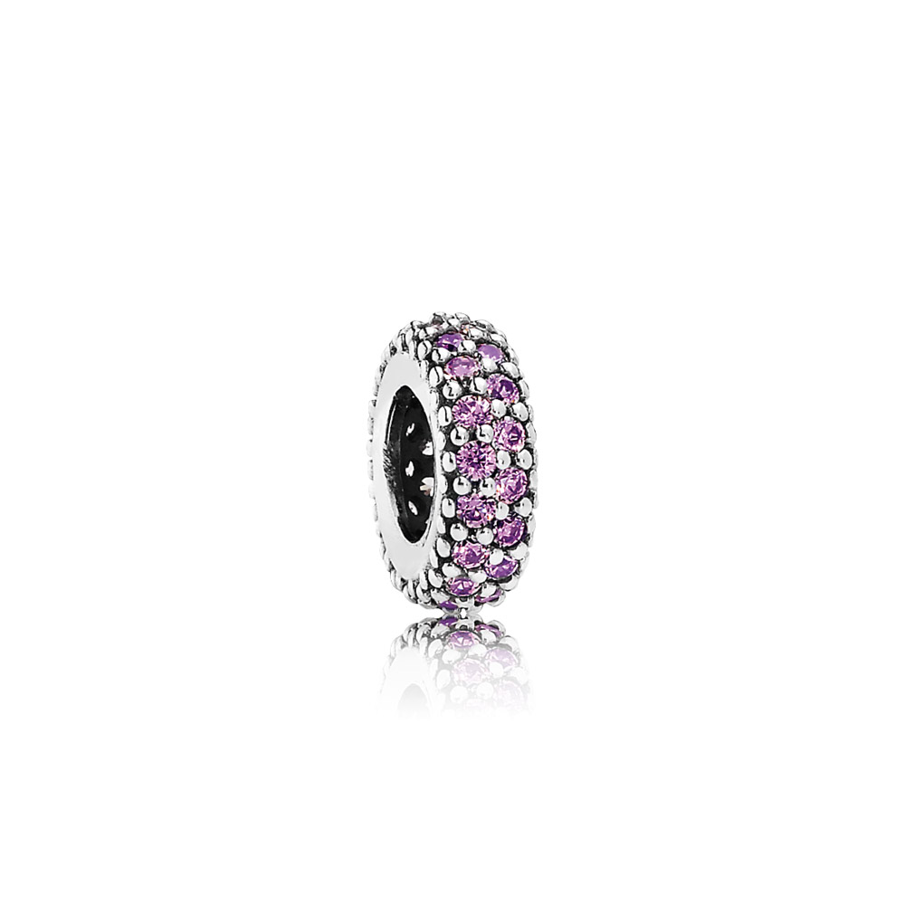 Pandora Zilveren Fancy Purple Pavé Inspiratie Spacer 791359Cfp