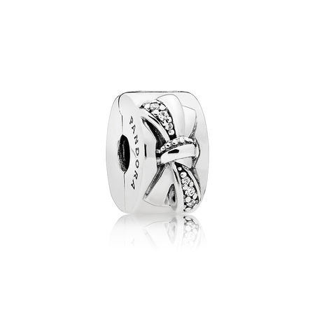 Pandora Zilveren Glanzende Boog Clip 797304CZ