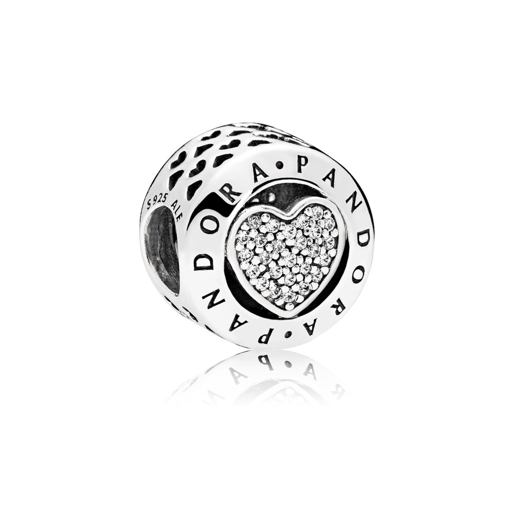 Pandora Zilveren Handtekening Hart Bedel 796218CZ