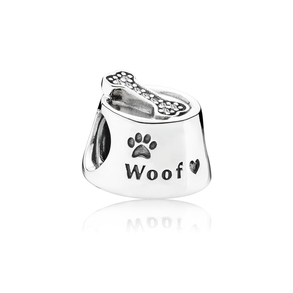 Pandora Zilveren Hond Bowl Bedel 791708CZ