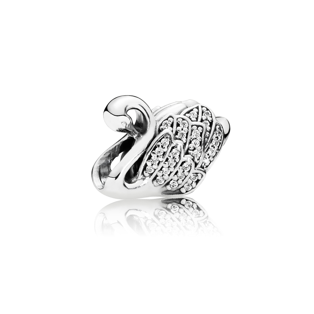 Pandora Zilveren Majestic Swan Bedel 791732CZ