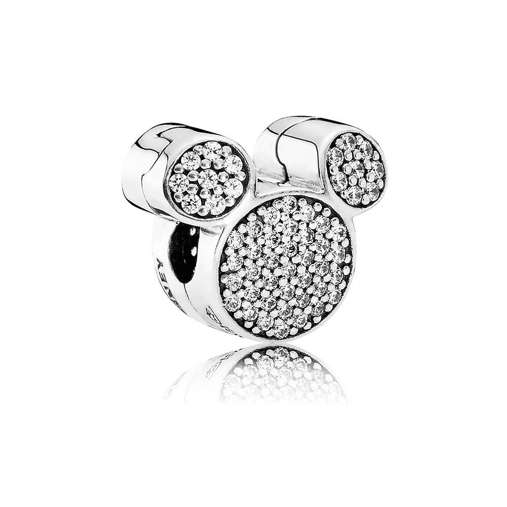 Pandora Zilveren Mickey Mouse Oren Clip 7501055891079P