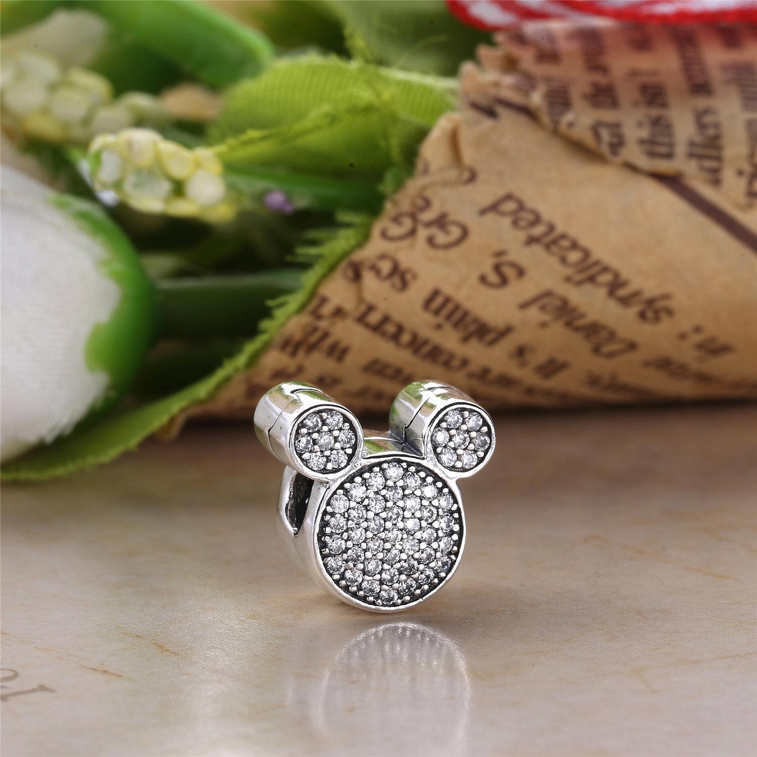 Pandora Zilveren Mickey Mouse Oren Clip 7501055891079P