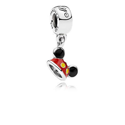 Pandora Zilveren Mickey Oor Hoed Hangende Bedel 792121ENMX