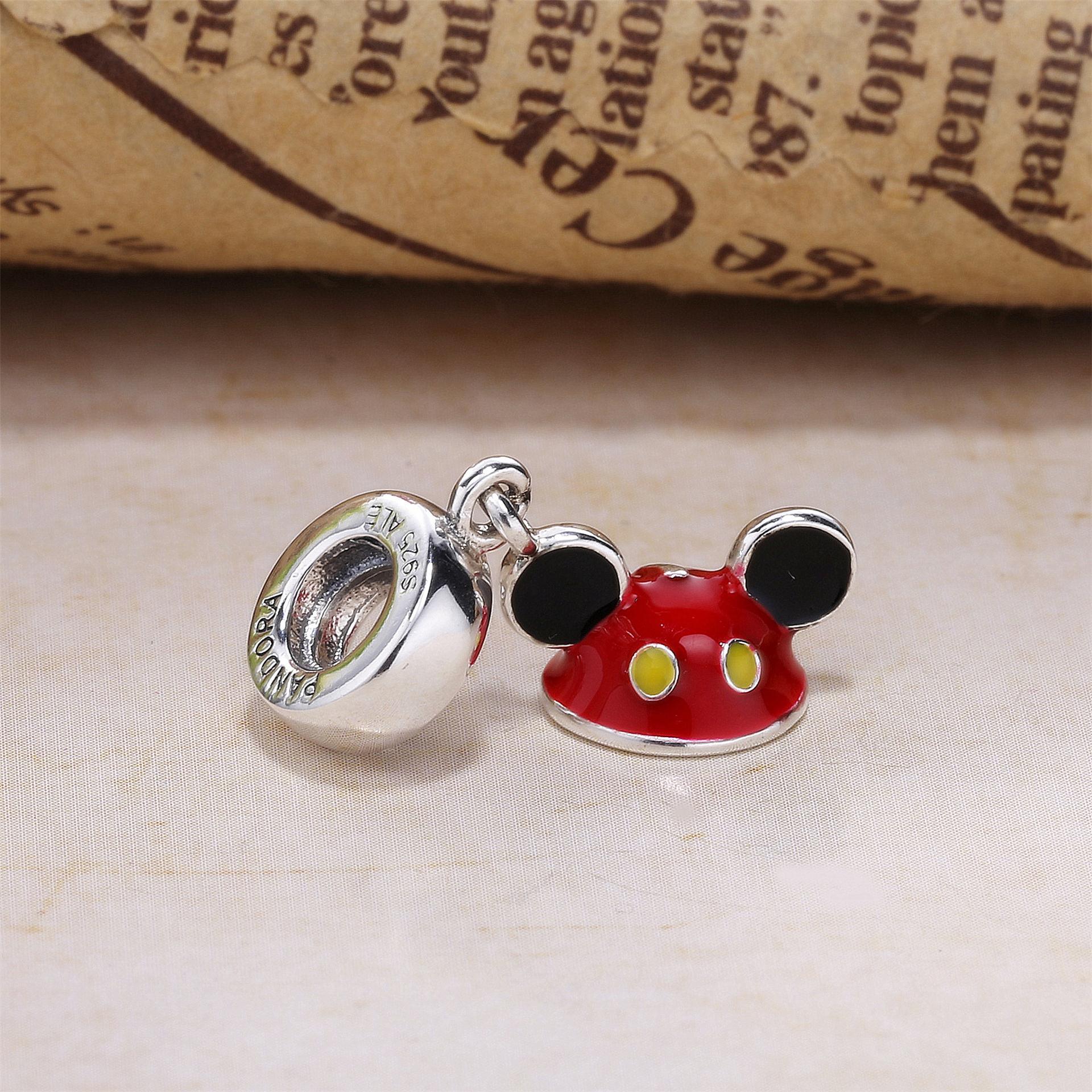 Pandora Zilveren Mickey Oor Hoed Hangende Bedel 792121ENMX