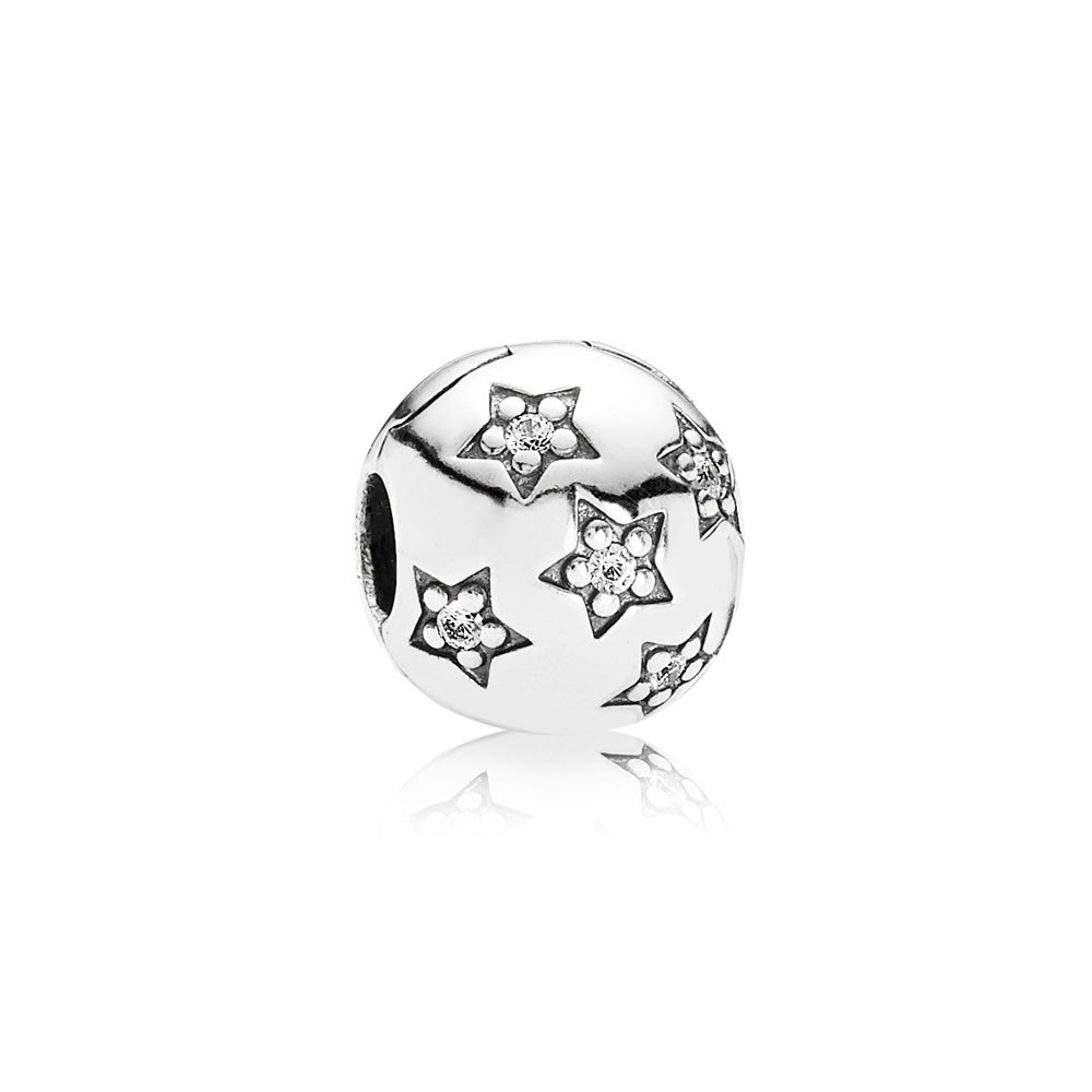 Pandora Zilveren Pavé Ster Clip 791058CZ