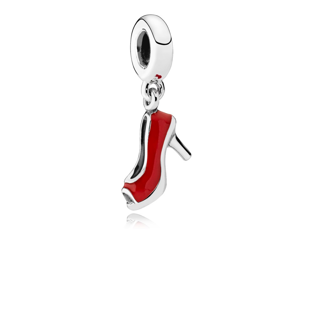 Pandora Zilveren Red Stiletto Hangende Bedel 792154En09