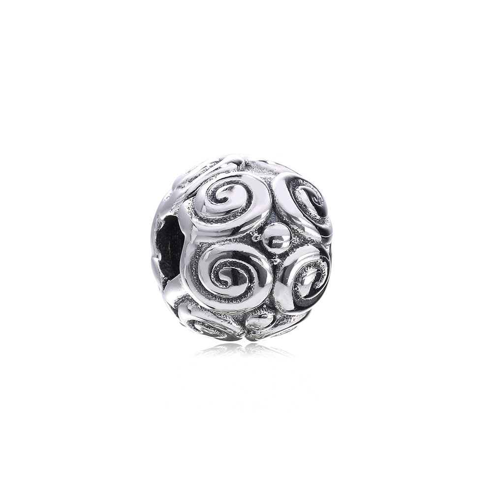 Pandora Zilveren Swirl Stippen Clip 790161